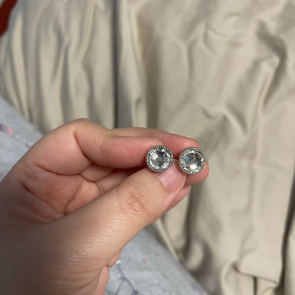 Crystal C earring